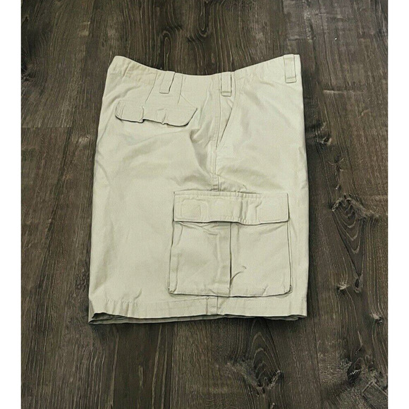 Eddie Bauer Shorts Mens 38 Large Off White Cargo Zip Pockets Outdoor Hike 38x10 - Picture 3 of 4